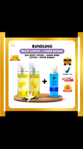 Paket Bundling Lotion Ln Exfoliating Day Night+Toner Badan 100ML