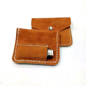 6 สี กระเป๋า กระเป๋า ยา เส้น ใส่ ยาเส้น กระเป๋า หนังกลับ บางพิเศษ เย็บมือ 9 * 11 ซม กระเป๋า