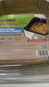 [HÌNH THẬT + VIDEO] Bộ 50 Khay Giấy Lót Chống Dính Nồi Chiên Không Dầu Hình Vuông Lafonte 004350 - BRO