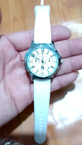 JAM TANGAN WANITA ANTI AIR TANGGAL AKTIF CHORONO VARIASI TALI RUBBER