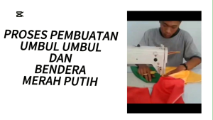 Umbul Umbul Gelombang Bendera Background Strip Lidah Termurah Kualitas Terbaik