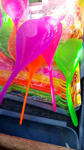 Centong Nasi Plastik Pelangi 4Pcs