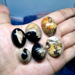 CINCIN BATU AKIK KELOR CORAK MOTIF NATURAL ALAM