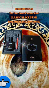 PROMO PARFUM CLASSIC BLACK 55 ML FREE ROYAL MILLION 10 ML PARFUM PRIA COWOK TAHAN LAMA