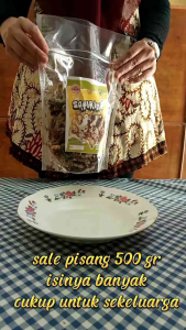 Sale pisang jari 500 gr/sale pisang manis/ sale pisang sapiring