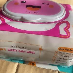 Sỉ combo 10 gói khăn ướt baby wipes 650g không mùi an toàn cho bé
