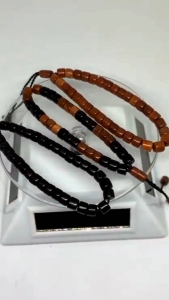 Gelang Tasbih Kayu Kokka Kaokah Kaukah Asli 100% Original Motif Marjan Isi 33 Butir Murah