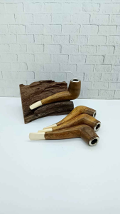 Pipa Once Klokotan Kayu Kemuning Gading Kombinasi Tulang Minimalis M77