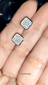 silver 925 (stu107) stud earrings