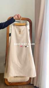 Rok Linen basic skirt rok highwaist