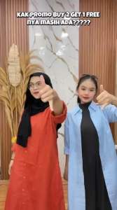 Imani Butik|Fashion Wanita |Tunik Maryam |Bahan Katun Motif Polos Pakaian Kerja Pakaian Muslimah
