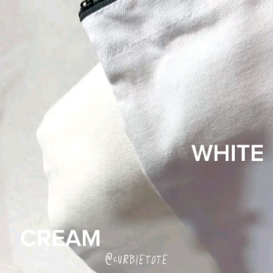 Plain Canvas katsa TOTEBAG White ZIPPER And Withoutzipper(black strap) GOOD QUALITY