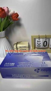 Indoplas Powder Free Examination Gloves | Latex | Nitrile | Sold by 10 Boxes ( case )