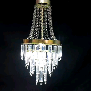 Lampu Hias Gantung Chandelier Rectangle Akrilik: Dekorasi Ruang Tamu dan Tenda Pesta