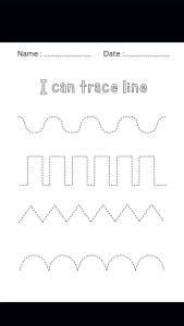 (PDF)Coloring And Tracing Line Early Learning Printable Worksheet