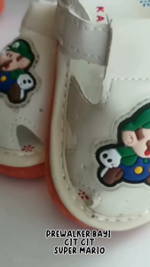 Prewalker / Sepatu Sandal Bayi Mario Bunyi Cit-Cit Import 6-18 Bulan