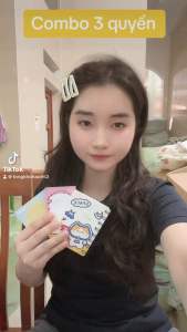 COMBO 3 quyển hoạ tiết dễ thương ngộ nghĩnh ( 1 quyển sổ tay nhỏ 2 quyển giấy ghi nhớ )