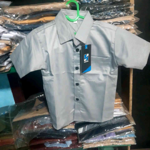 Atasan Baju Anak Kemeja Polos Lengan Pendek Katun Toyobo Tojiro Premium