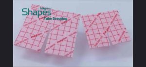 Polymem Shapes QuadraFoam PolyTube I.V. Standard Dressing Sterile 3.5 X 3.5" Trach Dressing Wound Dressing