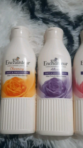 Enchanteur Parfumed Lotion 250ml - Soft & Smooth Skin - Pink Rose Purple Rose Orange Rose - Three Variants