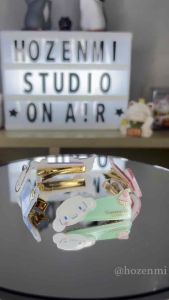 HR010 Aksesoris Hairpin Jepit Rambut Sanrio Melody Kuromi Cinnamornoll Pocaccho Lucu Anak