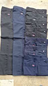 กางเกงใส่ทำงานผ้าลีวายผ้าหนาเย็บ2เข็บ ซิปทองเหลือง กางเกงใส่เรียนกางเกงผ้ามัน เอว28-46นิ้ว