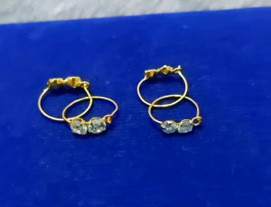 ANTING KENIP ANAK DAN BAYI PERAK 925 LAPIS MAS