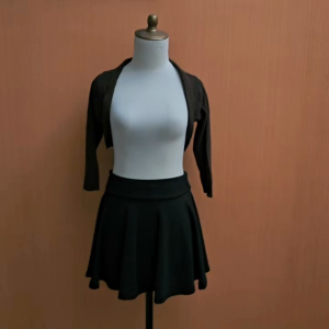atasan cardigan coklat tua M L cewek crop top santai cute remaja dewasa