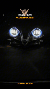 REFLEKTOR LAMPU DEPAN DOUBLE BILLED DAYMAKER VARIO TECHNO 125 FI OLD PAKET GANTENG SIAP PAKAI