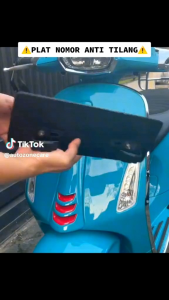 Dudukan Plat Nopol Magnet Vespa Sprint, Primavera & GTS LXV