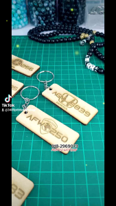 Keychain Ukiran Kayu Nama pasangan Number kenderaan Keychain Kunci Hotel Homestay Door GIFT Hadiah Perhiasan