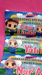 kotak Pencil  Printed Berzip Serbaguna boleh Masukkan Nama Gambar SEndiri Sekolah  Pejabat  gift