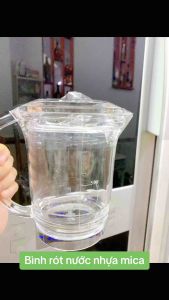Bình rót nước nhựa mica ca rót nước bình đựng nước tiện dụng đẹp sang trọng cao cấp - gia dụng Nari
