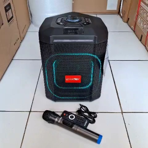 ASATRON FORTE (HT 8880) SPEAKER MEETING PORTABLE BLUETOOTH KARAOKE 8 INCH - INCLUDE MIC WIRELESS 1 PCS 100% ORI