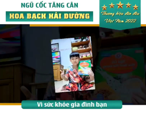 Combo 3 Hộp Bột Ngũ Cốc Tăng Cân Hoa Bạch Hải Đường 500gram - tăng cân an toàn hiệu quả cho mẹ sau sinh và cho trẻ nhỏ