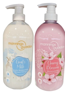 Mannings Guardian Goats Milk Gentle Moisturizing Shower Cream with pump dispenser 1000ml