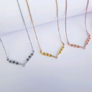 Kalung Titanium Fuji Pesta Anti Karat Xds11