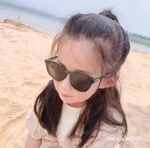 Fashion Cermin Mata Hitam Kanak-kanak Sunglasses Kids Round Eyewear Fashion Cartoon Set Bear Card Spec