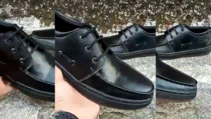 Sepatu pria Sneakers semi formal Sepatu Kulit Terbaru Pria Casual Shoe Hitam Kerja Formal Kekinian