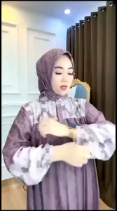 Gamis Set Hijab Motif Viral: Desain Modern & Nyaman