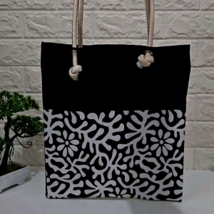 Kadita - Tas Wanita Tote Bag Motif Batik Alina Saku Tali Sumbu Kekinian Terbaru Estetik