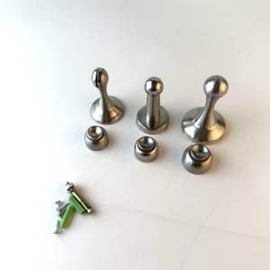 กันชนแม่เหล็ก พร้อมอุปกรณ์ No. 288 โซโล หัวแม่เหล็ก ดูดแน่น กันชน ประตู, สแตนเลส Stainless ตัวหยุดประตู ด้วย Door stopper ALUWARE AW217