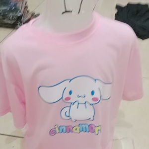 Kaos Anak Perempuan Cewek Motif Cinna Morrol Usia 2-10 Tahun