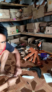 arit sabit untuk pemangkasan pemotong rumput  bahan baja super tajam asli Garut