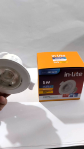Inlite / In-Lite lampu Downlight LED spotlight 5W INDC232 kuning 3000K