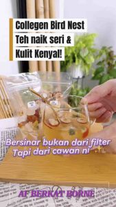 Skin Glowing Collegen Drink Bird Nest & Peach Gum-Muslim Seller Halal 100%/ DAILY BEAUTY TEA AND ELASTIC SKIN