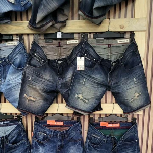 KING MAN 86 Celana Pendek Pria Jeans Distro Sobek Slim