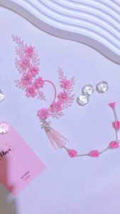 จอนหูดอกไม้สีชมพูอมม่วงหวานๆ