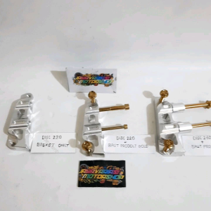 Breket Depan Kaliper Monoblok 4Piston 4P Kanan Full Cnc Untuk Disc 220mm Dan 260mm Matic Honda Pnp All Beat /Vario 110 125 150 160 /Scoopy/ Spacy/ Genio