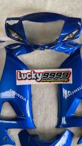 ชุดสีwave100/05 สีน้ำเงินล้วน ระบบสี2K งานABS รับประกันสีสวยไม่ซื้ด ทั้งชุดพร้อมติดสติ้กเกอร์ มีบริการปลายทาง